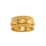 I Am Blessed Spinner Ring