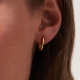 Rox Mini Hoop Earrings in Gold