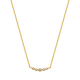 The Ulla 0.1ct tw Brown Lab-Grown Diamond Necklace in 18k Gold Vermeil