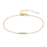 The Ulla 0.1 ct tw Brown Lab-Grown Diamond Delicate Bracelet in 18k Gold Vermeil
