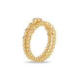 Stacked 0.25 ct tw Lab Grown Diamond Ring in 24k Gold Vermeil