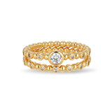 Stacked 0.25 ct tw Lab Grown Diamond Ring in 24k Gold Vermeil