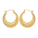 Mandala Hoop Earrings