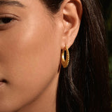 Mandala Hoop Earrings