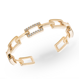 Pave Huxley Cuff in Gold Plating & Clear