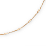Bar Chain Necklace in 18k Gold Plating over Sterling Silver