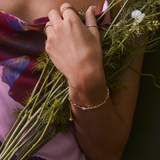 Mini Elisa Abbie Set of 2 Chain Bracelets in Gold & Multi Mix