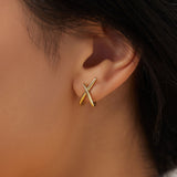Sloane Stud Earrings in Gold