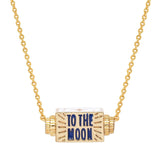 To The Moon and Back Spinner Pendant Necklace