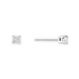 Pre-Owned Zales 1/5ct tw Diamond Stud Earrings in 14k White Gold