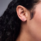 Pre-Owned Zales 1/5ct tw Diamond Stud Earrings in 14k White Gold