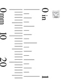 Pre-Owned Zales 1/10ct tw Diamond Solitaire Earrings in 14k White Gold