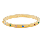 Set Stone Hinged Bangle in Multi CZ