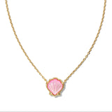 Brynne Shell Short Pendant Necklace in Blush Mother Of Pearl