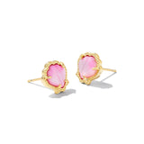 Brynne Shell Stud Earrings in Blush Mother Of Pearl