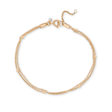 Water Resistant Beaded Layered Anklet